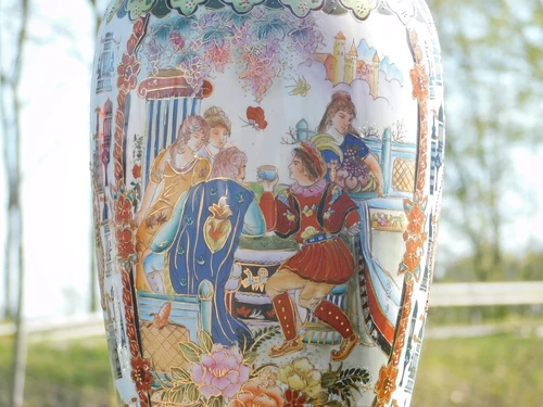 Vintage Porcelain Vase – 60 cm – Asian Style