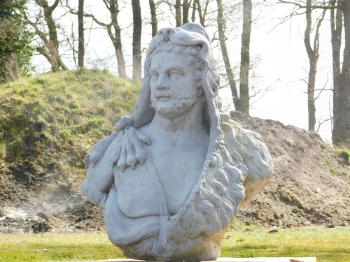 Vintage Buste Hercules XL – 82 cm – Steen