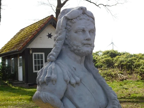 Vintage Buste Hercules XL – 82 cm – Steen