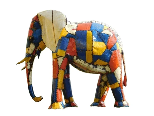 XXL Handmade Elephant – Metal – approx. 230 cm – African Design