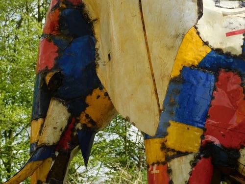 XXL Handmade Elephant – Metal – approx. 230 cm – African Design