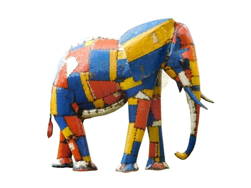 XXL Handmade Elephant – Metal – approx. 230 cm – African Design