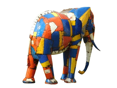 XXL Handmade Elephant – Metal – approx. 230 cm – African Design