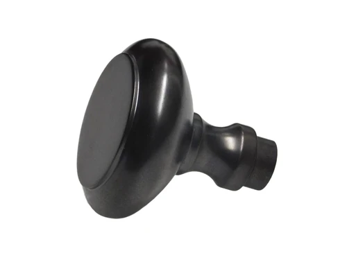 Solid Door Knob - Dark Patinated Brass