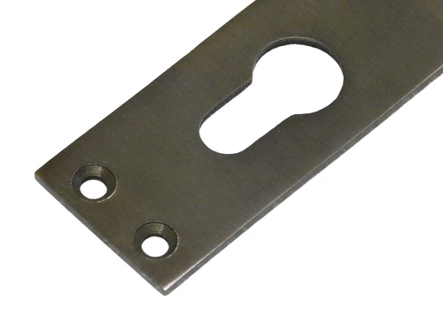 Long Door Plate - PC 92 - Dark Patinated Brass