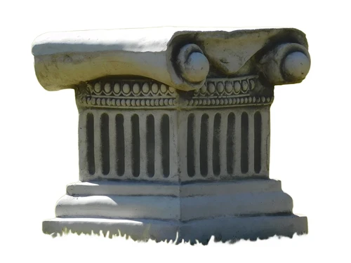 Kleine Sokkel - 23 x 23 cm - Steen - Klassiek Design
