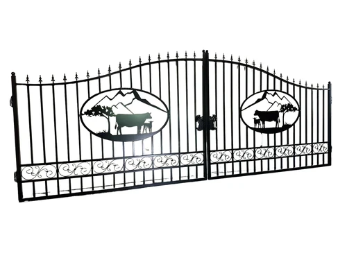 Poort “Alpine Meadow” Country House - 365 cm - Wrought iron - Black