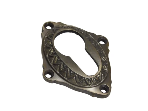 Classic PC Door Rosette - Dark Patinated Brass