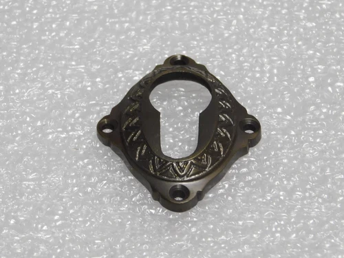 Classic PC Door Rosette - Dark Patinated Brass