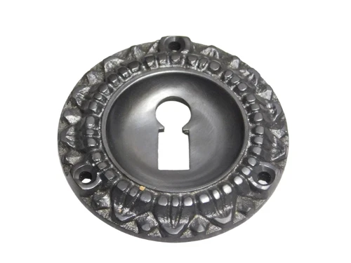Schlossrosette BB – Rund – Dunkel patiniertes Messing