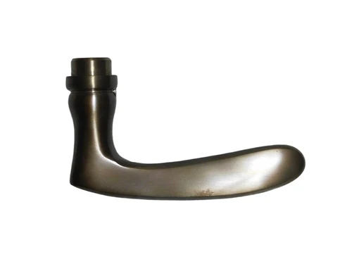 Nosta Door Handle Set - Dark Patinated Brass