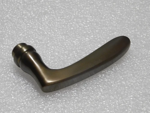 Nosta Door Handle Set - Dark Patinated Brass