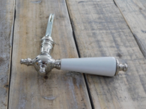 Türgarnitur für antike Türen, Nickel Keramik-Türknöpfe im Retro-Design, antik