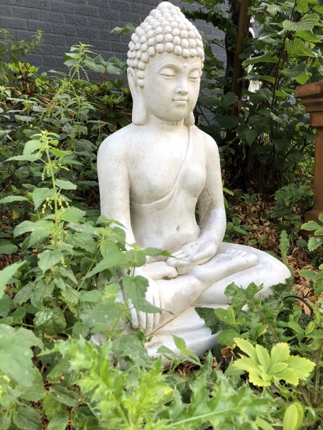 Meditating Buddha - 77 cm - Stone