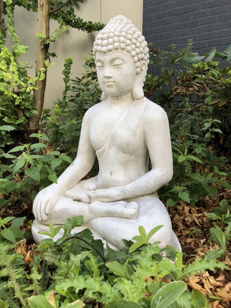Meditating Buddha - 77 cm - Stone