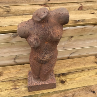 Schöner weiblicher Torso aus Gusseisen