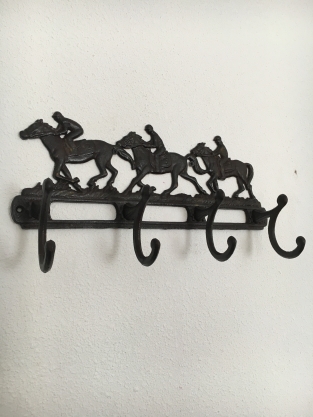 Kapstok met Paarden - 8 haaks - Gietijzer