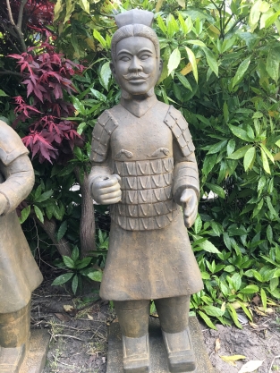 Schöner Satz von japanischen Kriegerstatuen