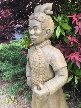 Schöner Satz von japanischen Kriegerstatuen