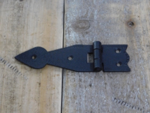 Antik-Look, Scharnier, Zierband, antiker Beschlag, Kastenbeschlag strukturiert-11,5 cm