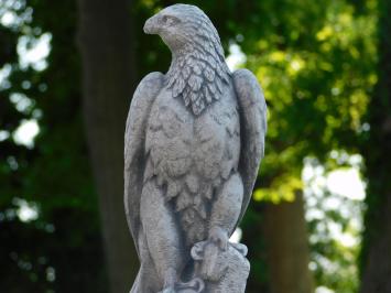 Adelaar op Ronde Sokkel - 83 cm - Steen