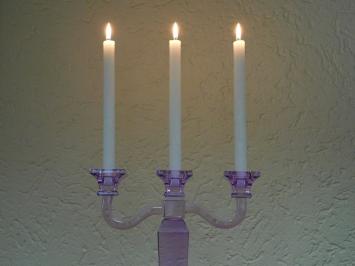 Candlestick - Lilac - 35 cm - Glass