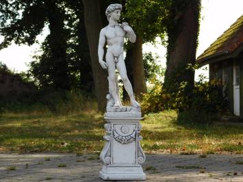 Statue of David on Pedestal - 88 cm - Stone