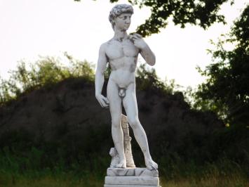 Statue of David on Pedestal - 88 cm - Stone