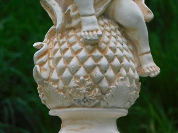 Beeld Engel op Bol - 38 cm - Polystone