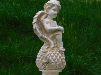 Beeld Engel op Bol - 38 cm - Polystone