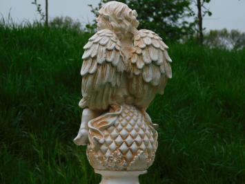 Beeld Engel op Bol - 38 cm - Polystone