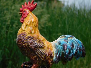 Beeld Haan in Kleur - Gietijzer