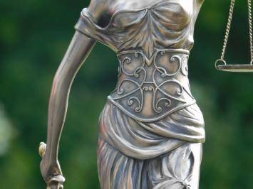 Last one: Statue of Lady Justice - 46 cm - Polystone in Bronze
