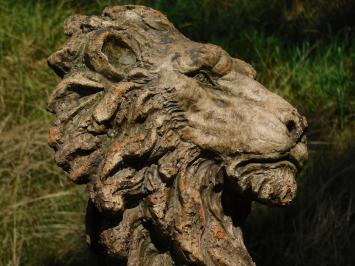 Lion Head Sculpture - 50 x 40 cm - Polystone