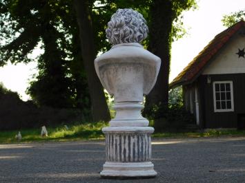 Beethoven op Ronde Sokkel - 76 cm - Steen
