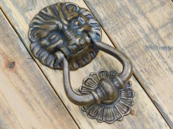 Door knocker Lion's head - Brass Burnished