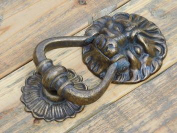 Door knocker Lion's head - Brass Burnished