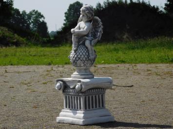 Eenmalig: Engel op Sokkel - 60 cm - Steen