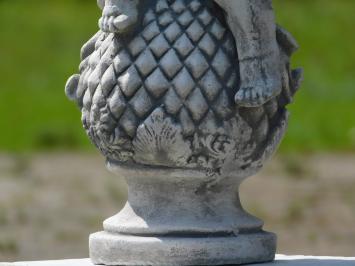 Eenmalig: Engel op Sokkel - 60 cm - Steen