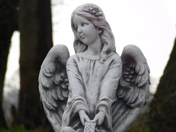 Statue Angel with a Basket - 62 cm - Stone