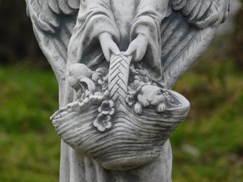 Statue Angel with a Basket - 62 cm - Stone