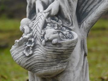 Statue Angel with a Basket - 62 cm - Stone