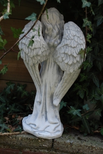 Beautiful standing angel statue, full of stone, superb detail!!