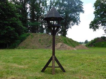 Handgefertigtes Vogelfutterhaus - Robust - 210 cm - Holz
