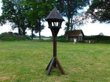 Handgefertigtes Vogelfutterhaus - Robust - 210 cm - Holz