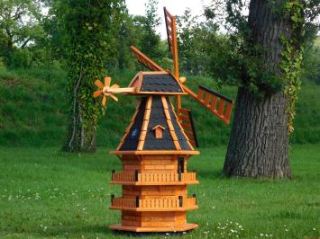Windmühle mit Regalen - 135 cm - Imprägniertes Holz -