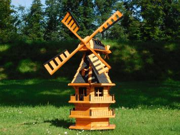 Windmühle mit Regalen - 135 cm - Imprägniertes Holz -