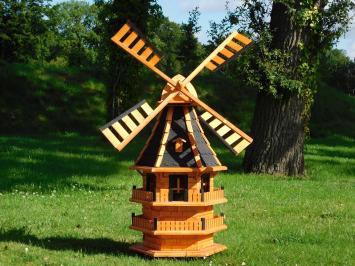 Windmühle mit Regalen - 135 cm - Imprägniertes Holz -