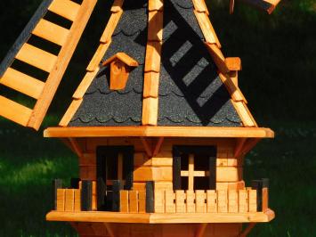 Windmühle mit Regalen - 135 cm - Imprägniertes Holz -
