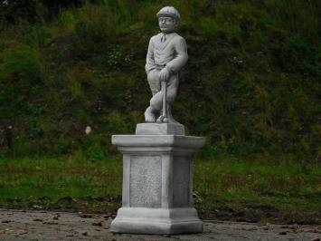 Beeld Golfer op Sokkel - 78 cm - Steen